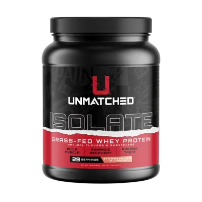 Unmatched Nutrition Grass-Fed Whey Isolate Strawberries 'N Cream - 29 Servings