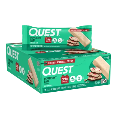 Quest Nutrition Peppermint Bark Protein Bar - 4 Count Box