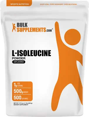 L-Isoleucine Powder - Powder / 500 Grams (1.1 lbs)