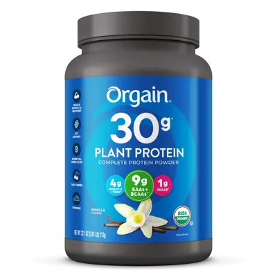 30g Plant Protein Powder - Vanilla - 1.26lb Canister