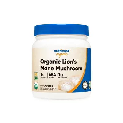 Nutricost Organic Lion's Mane Mushroom Powder - 4 Oz