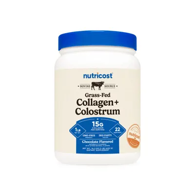 Nutricost Grass Fed Collagen + Colostrum Powder