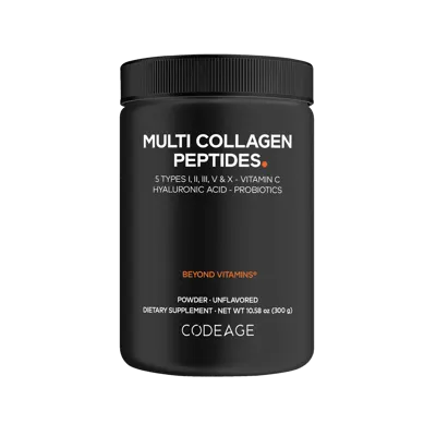 Codeage Hydrolyzed Multi Collagen Peptides Powder Supplement Black Edition - Multi Collagen Peptides Black Edition