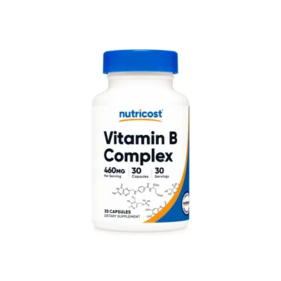 Nutricost Vitamin B Complex Capsules - 120 Capsules