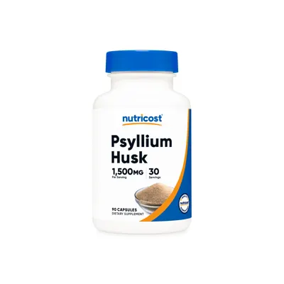 Nutricost Psyllium Husk Capsules - 500 Capsules
