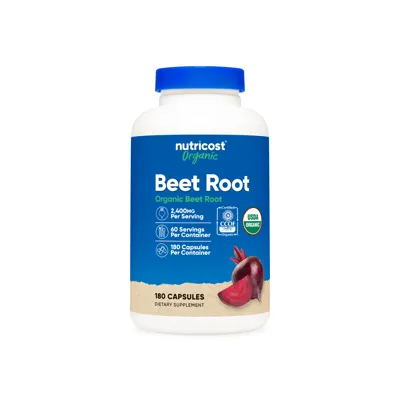 Nutricost Made With Organic Beet Root Capsules