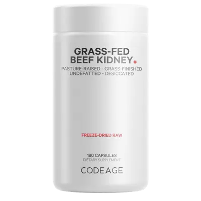 Codeage Grass Fed Beef Kidney Pasture Raised Dietary Supplement - Codeage Beef Kidney 180 ct
