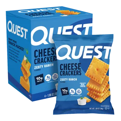Zesty Ranch Cheese Crackers - 12-Pack (12 x 4 ct. Box)