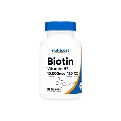 Nutricost Biotin Capsules - 120 Capsules