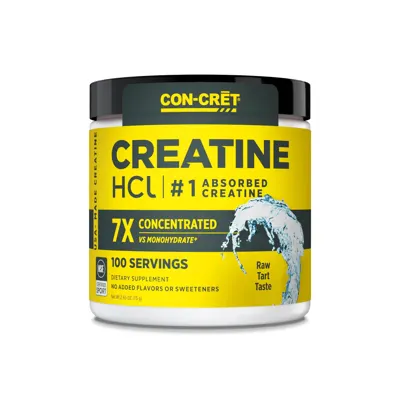 Con-Crēt® Creatine HCl Powder - Unflavored - 100 Servings