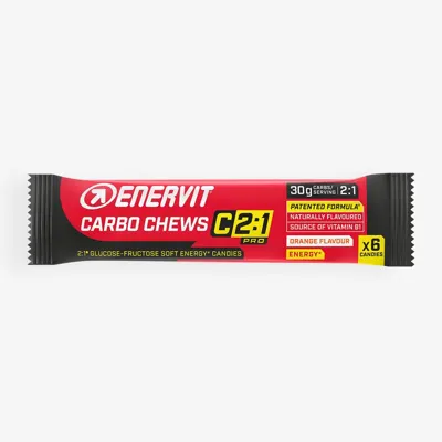 Enervit Carbo Chews C2:1Pro - Orange gummies - 3 x 34 g