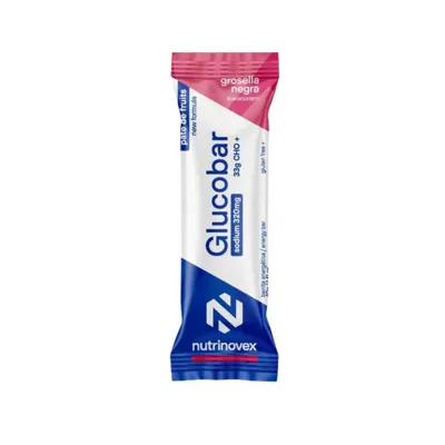 Nutrinovex Glucobar Energy Bar Blackcurrant 33g Cho