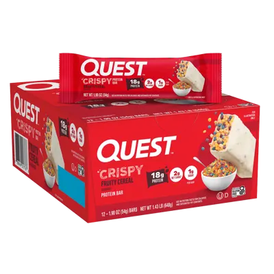 Fruity Cereal Crispy Hero Protein Bars - 12 ct. Box