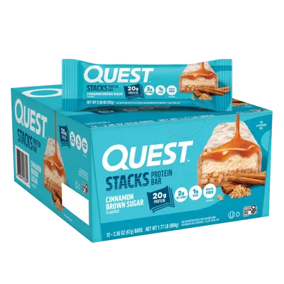 Cinnamon Brown Sugar Stacks Bars - 12 ct. Box