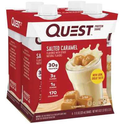 Salted Caramel Protein Shakes - 4 Count Box