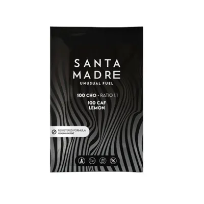 Box of Santa Madre Unusual Fuel 100Cho 100Caf Lemon Drink 10x106g