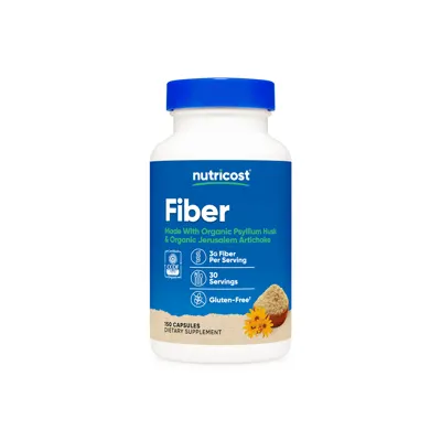 Nutricost Organic Fiber Capsules - 150 Capsules