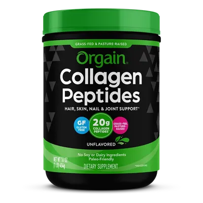 Grass Fed Pasture Raised Collagen Peptides - Unflavored - 1lb Canister