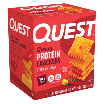 Spicy Cheddar Cheese Crackers - 6 ct. Box
