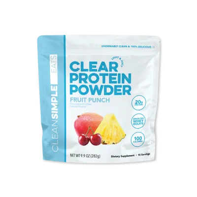 Clear Protein Powder: Fruit Punch (10 Serving)