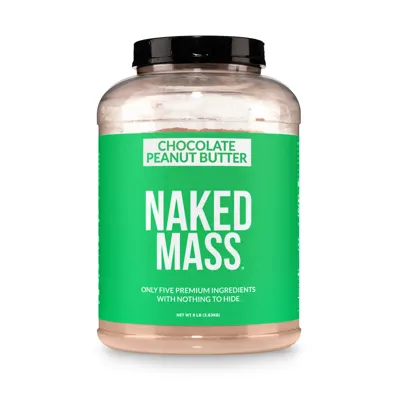 Chocolate Peanut Butter Vegan Mass Gainer Supplement | Naked Vegan Mass - 8LB