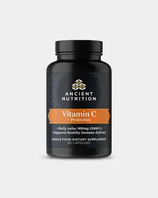 Ancient Nutrition Ancient Nutrients - Vitamin C + Probiotics - 60 Capsules