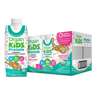 Kids Protein Organic Nutrition Shake - Fruity Cereal - 12 Shakes