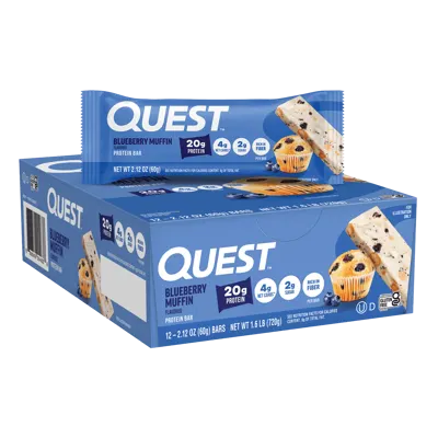 Blueberry Muffin Protein Bars - 12 Count Box