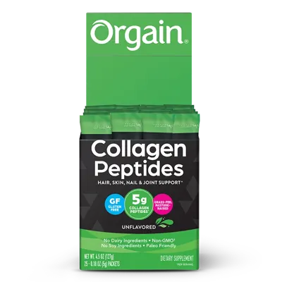 Grass Fed Pasture Raised Collagen Peptides 25 Ct Stick Pack - 25 Ct Single-Serve Stick Pack