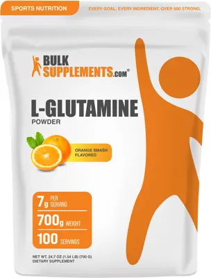 L-Glutamine Powder - Orange Smash - Powder / 700 Grams (1.5 lbs)