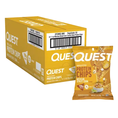 Mexican Street Corn Tortilla Style Protein Chips - 4-Pack (4 x 8 ct. Box)