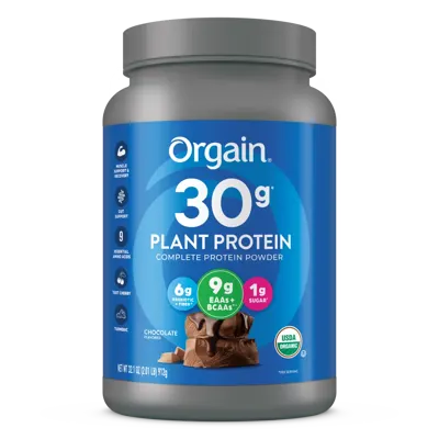 30g Plant Protein Powder - Chocolate - 1.26lb Canister