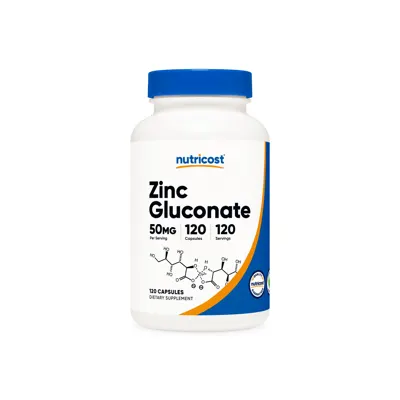 Nutricost Zinc Gluconate Capsules - 120 Caps