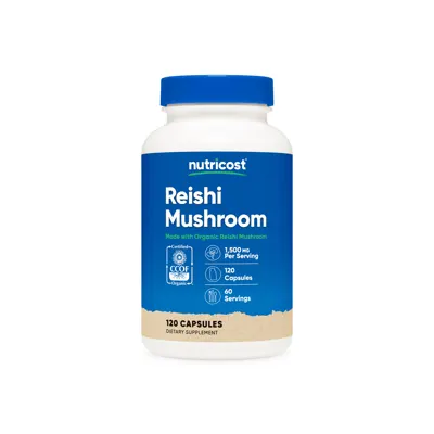 Nutricost Made With Organic Reishi Mushroom Capsules