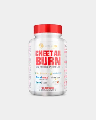 Alpha Lion Cheetah Burn Stim-Free Fat Burner - 120 Capsules