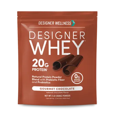 Designer Whey Gourmet Chocolate Protein Powder, 2 lb