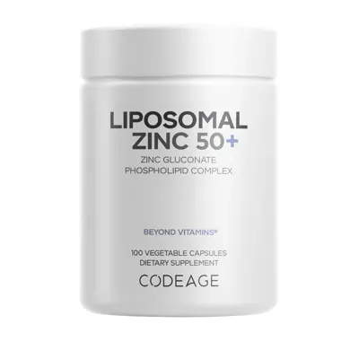Codeage Liposomal Zinc 50mg - Codeage Liposomal Zinc unflavored 100 Capsules
