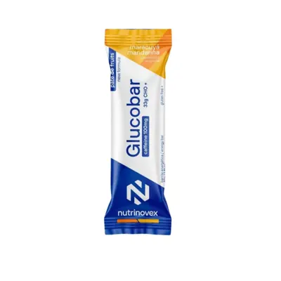Nutrinovex Glucobar Energy Bar Passion Fruit Mandarin 33 g Cho Caffeine