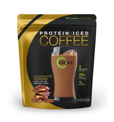 Chocolate Caramel High Protein Iced Coffee - Single-Serving Packets