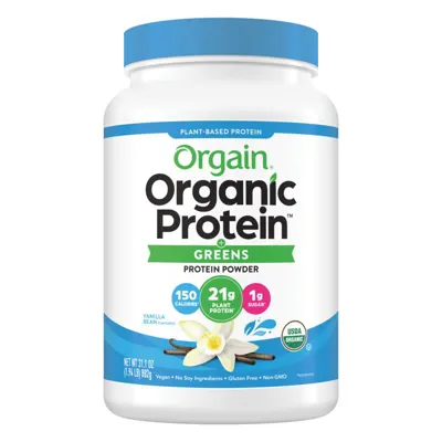 Organic Protein™ & Greens Plant Based Protein Powder - Vanilla Bean - 1.94lb Canister
