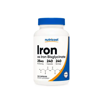 Nutricost Iron Bisglycinate - 120 Capsules