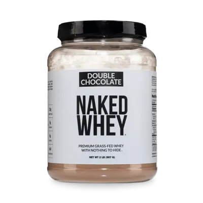 Double Chocolate Whey Protein Powder 2LB | Naked Whey - 2LB