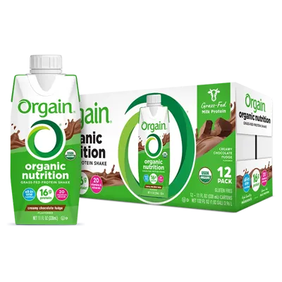 Organic Nutrition Shake - Creamy Chocolate Fudge - 12 Shakes