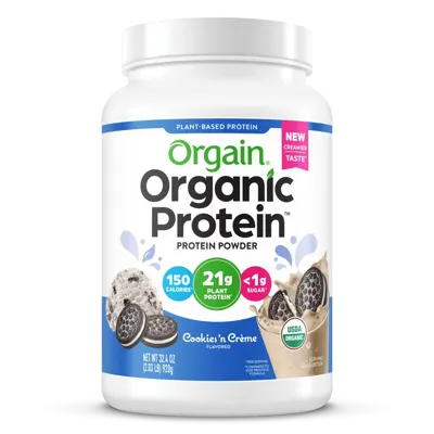 Organic Protein™ Plant Based Protein Powder - Cookies 'n Cream - 2.03lb Canister