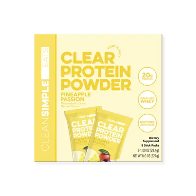 Clear Protein Powder: Pineapple Passion (8 Single Serving Stick Packs)