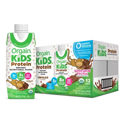 Kids Protein Organic Nutrition Shake - Chocolate - 12 Shakes