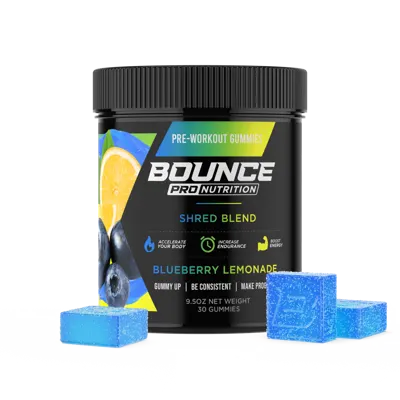 Pre-Workout Gummies - Blueberry Lemonade - Shred Blend - 30 count