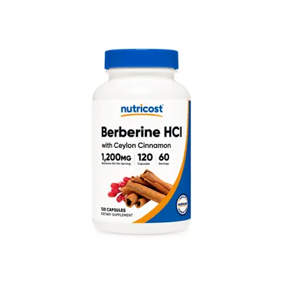 Nutricost Berberine Hci with Ceylon Cinnamon Capsules