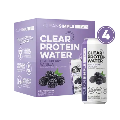Clear Protein Water: Blackberry Vanilla (16 Oz. | 4 Pack)