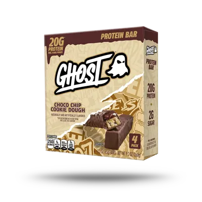 Ghost® Protein Bars | Choco Chip Cookie Dough 4 Pack - 4-Pack
